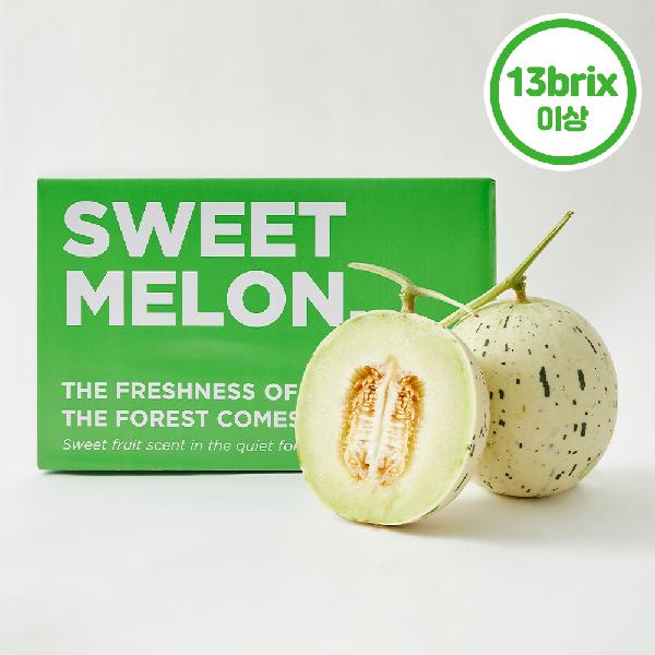 Fragrantly Sweet Baekja Melon around 3kg (2 pieces, 13brix or higher) item image
