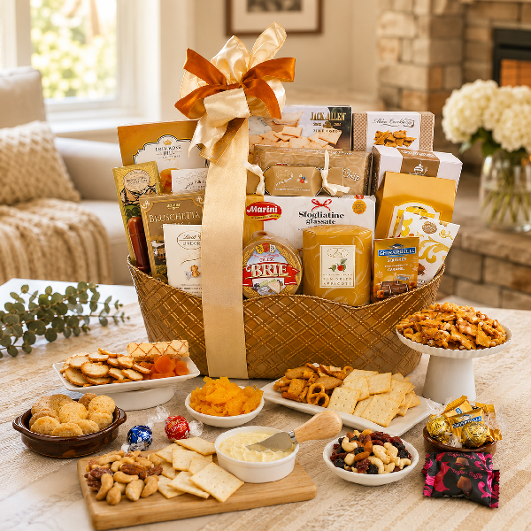 Corporate VIP Sweet & Savory Gift Basket product image