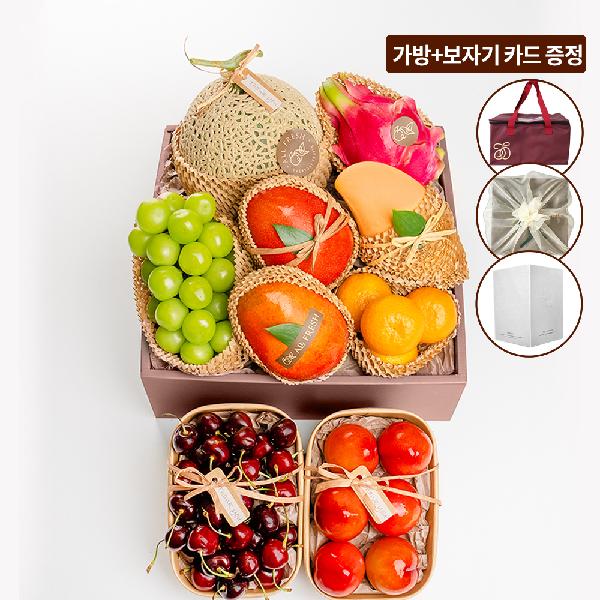 "With Complimentary Message Card" Premium Luxury Fruit Gift Set Signature No. 4, 14 Varieties (Melon, Mandarin Orange, etc.) 6.8kg or more - Korea’s First Fruit Sommelier with 27 Years of Experience item image