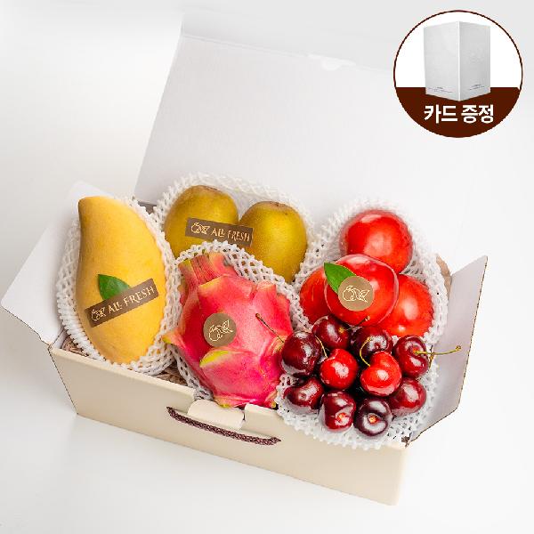 "With Complimentary Message Card" Premium Seasonal Fruits No. 1, 4 Varieties (Mandarin Orange, Mangosteen, etc.) 1.0kg or more - Korea’s First Fruit Sommelier with 27 Years of Experience product image