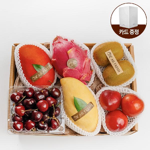 "With Complimentary Message Card" Premium Seasonal Fruits No. 2, 7 Varieties (Korean Melon, Thai Mango, etc.) 1.9kg or more - Korea’s First Fruit Sommelier with 27 Years of Experience product image