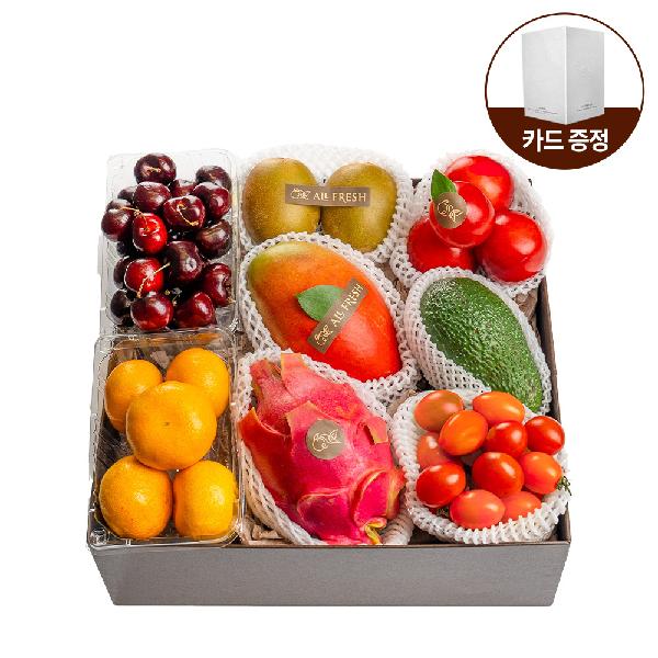 "With Complimentary Message Card" Premium Seasonal Fruits No. 3, 8 Varieties (Mandarin Orange, Mangosteen, etc.) 2.1kg or more - Korea’s First Fruit Sommelier with 27 Years of Experience product image