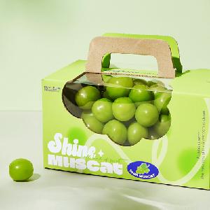 Crisp & Sweet Premium High-Brix Shine Muscat, Total 600g or More (1 Bunch) product image