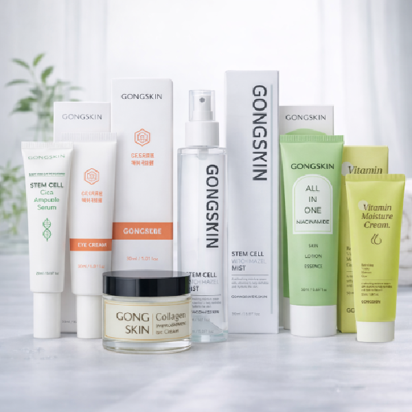 Gongskin Gift Set(Collagen Anti-Wrinkle Cream,Cica Ampoule Serum,Eye Cream,Hydrating Mist,All-in-One Lotion,Vitamin Hydrating Cream) product image