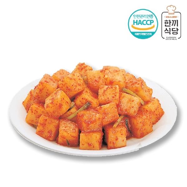 Hankki Sikdang 100% Korean Cubed Radish Kimchi 1kg product image