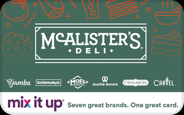 McAlister's Deli – Mix It Up® US$150 Gift Card product image