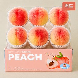 Melt-in-Your-Mouth Sweet White Peaches 1.5kg (4~6pcs) product image