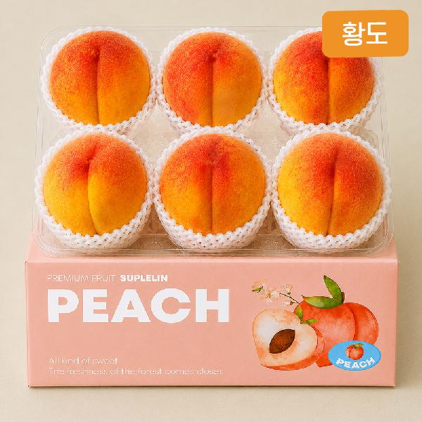 Honey-Sweet Yellow Peaches 1.5kg (4~6pcs) product image