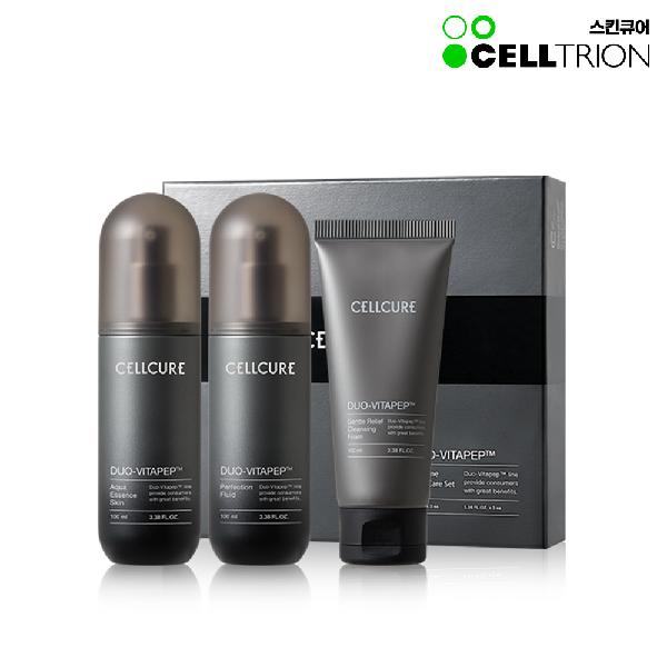 Cellcure Duo Vitapep Homme 3pc Special Set (Skin 100ml+Fluid 100ml+Cleansing Foam 100ml) product image