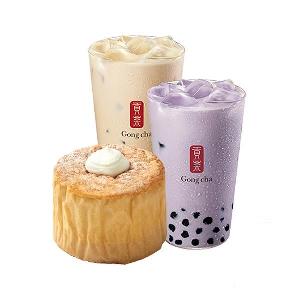 Black Milk Tea+Pearl+Taro Milk Tea+Pearl product image