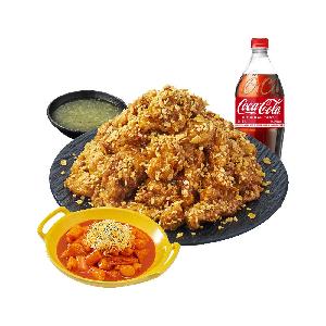 (Boneless/Bone-in) Udo Peanut Chicken+Tteokbokki+Cola 1.25L product image