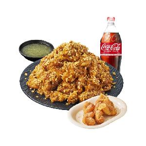 (Boneless/Bone-in) Udo Peanut Chicken+Peanut Cream Twisted Doughnut+Cola 1.25L product image
