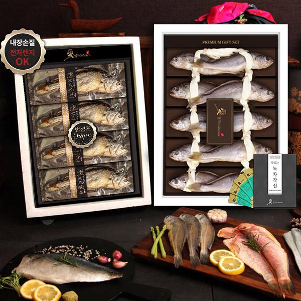 Steamed Dried Yellow Corvina & Yellow Corvina Premium No. 1 (2-tier / With 4 Green Tea Sachets) product image