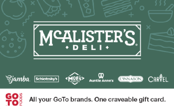 McAlister's Deli – Mix It Up US$150 Gift Card product image