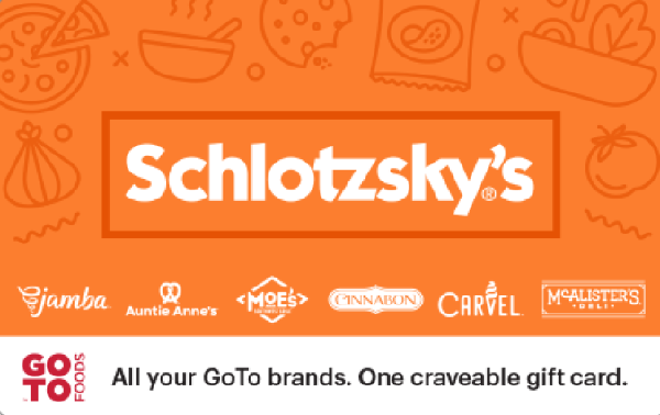 Schlotzsky's – Mix It Up US$30 Gift Card product image
