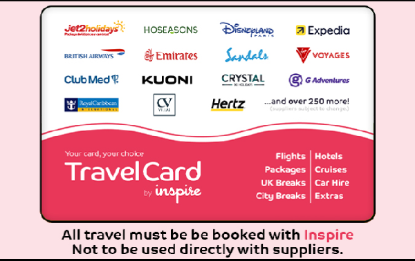 Inspire Travel £300 Gift Card product image