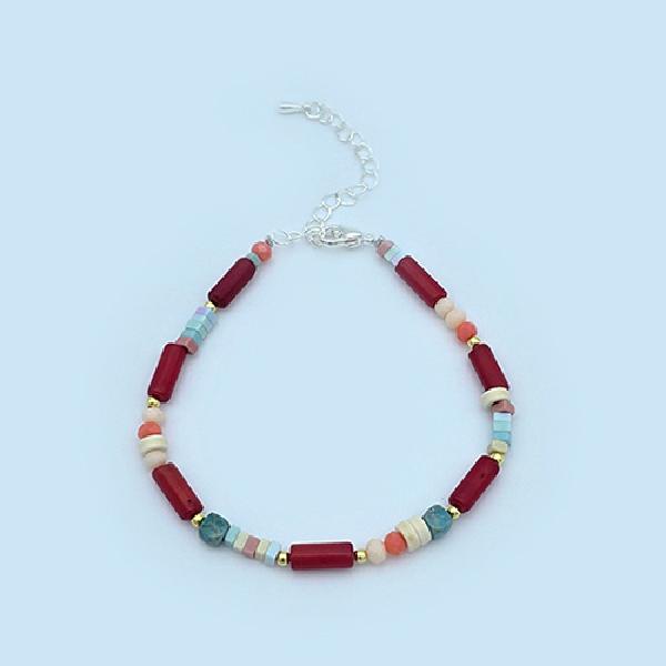 Red Coral Gemstone Bracelet (Delivery approx. 2-3 days) product image