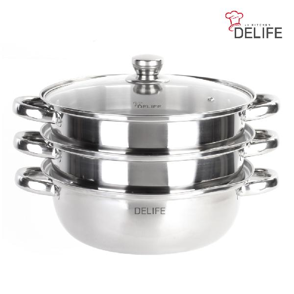 Stainless Induction 3-Tier Steam & Hot Pot 28cm DLA-SP28 product image