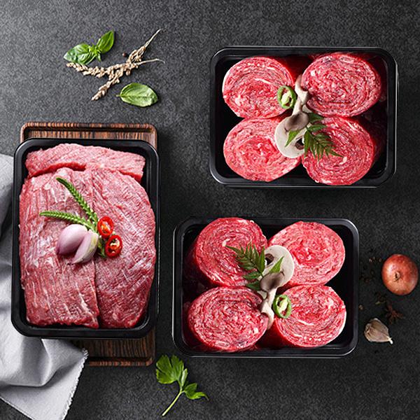Myeongpumjeong Bulgogi & Soup Cut Set / Bulgogi 500gx2 Packs, Soup Cut 500g product image