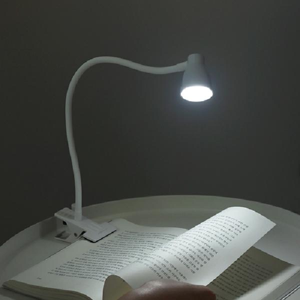 Minco LED Mini Desk Lamp Reading Light Black + USB Charger 1.2A product image
