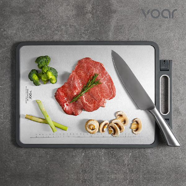 PureSten Stainless Steel Double-Sided Antibacterial Cutting Board E0387 product image