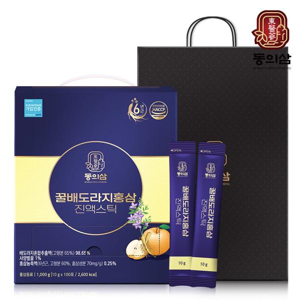 Honey Pear & Balloon Flower Red Ginseng Extract 10g x 100 Sticks / Shopping Bag item image