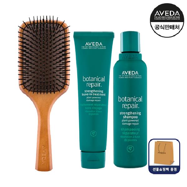 Botanical Repair Leave-In Treatment 100ml / Shampoo 200ml / Wooden Paddle Brush product image