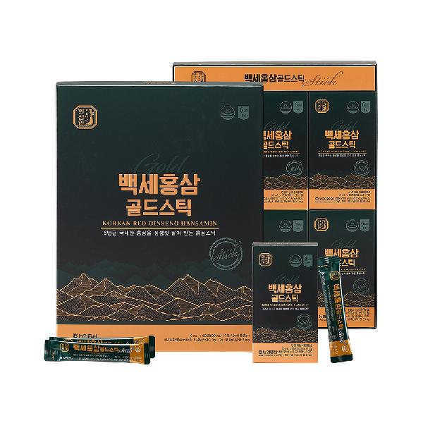 Baekse Korean Red Ginseng Gold Stick 10ml x 60 sticks (Bag Incl.) product image