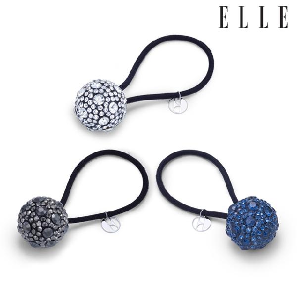 Shine Bead Hair Scrunchie ELSC011 White product image