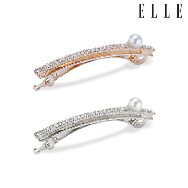 Cubic Pearl Point Hair Pin ELHP022 White Gold product image