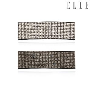 Wide Square Cubic Hair Pin ELHP016 White product image
