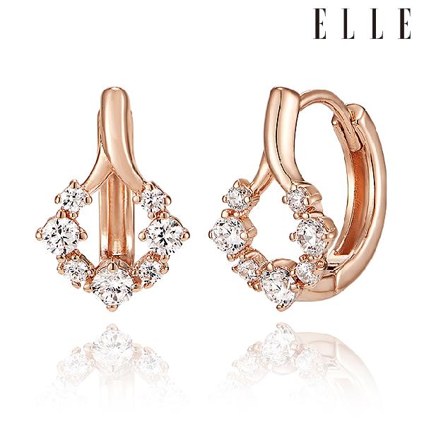 14K Cherry Blossom One-Touch Earrings (Gold Plated) ELGPEE484 product image