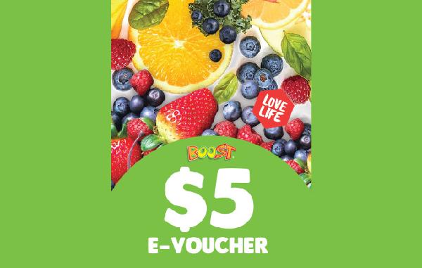 Boost Juice SGD5 Gift Card product image