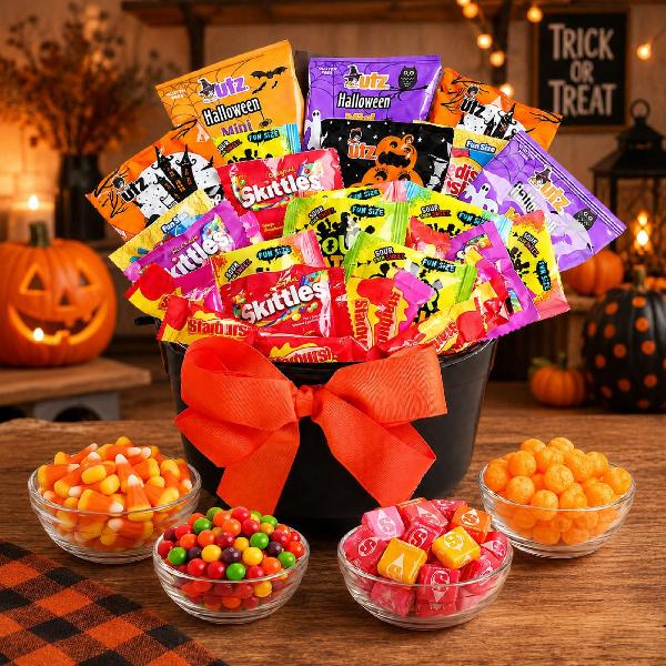 Witch's Cauldron of Treats Gift Basket item image