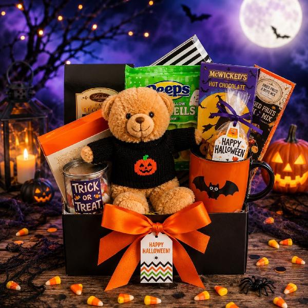 Bear-y Spooky Halloween Treats Gift Basket item image