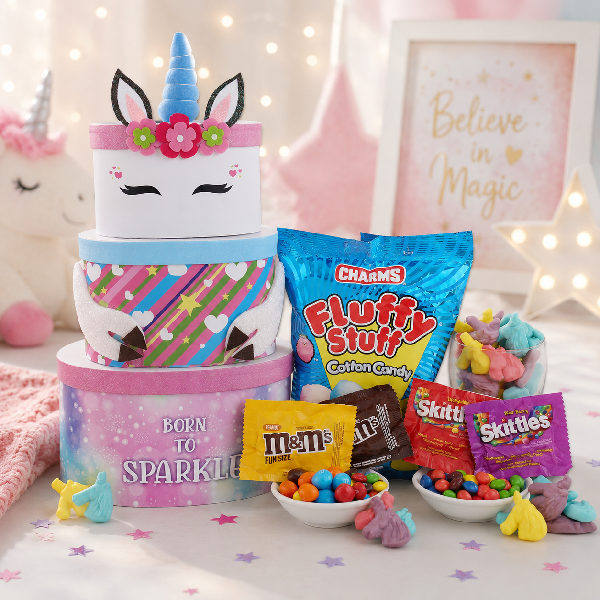 Born to Sparkle Unicorn Gift Tower product image