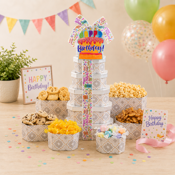 Happy Birthday Gift Tower of Treats item image