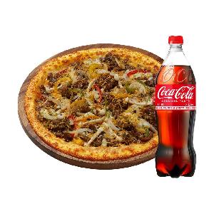 Freshly Baked Cheddar Bulgogi Pizza (L) + Coca-Cola 1.25L product image
