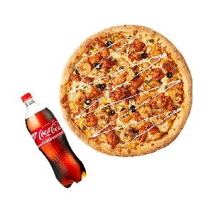 Hot Chicken Shrimp Pizza (L) + 1.25L Coke product image