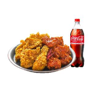 Half Garlic + Half Spicy + Coke 1.25L product image