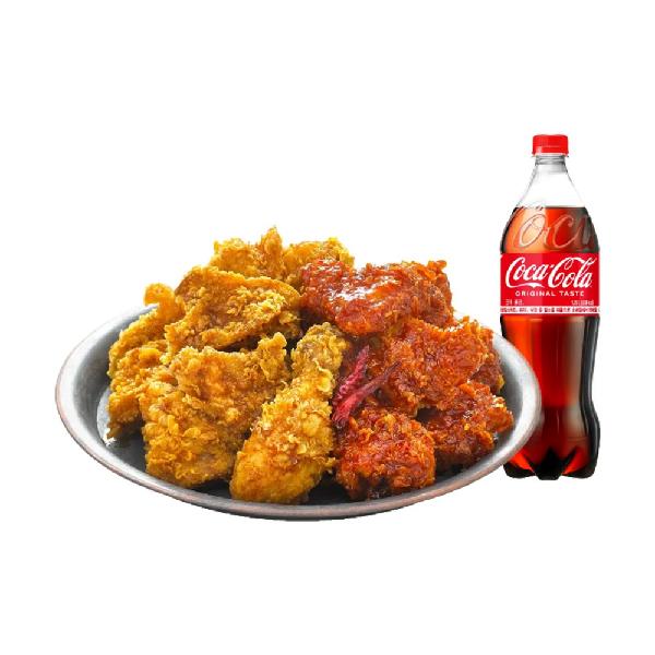 Half Garlic + Half Spicy + Coke 1.25L product image