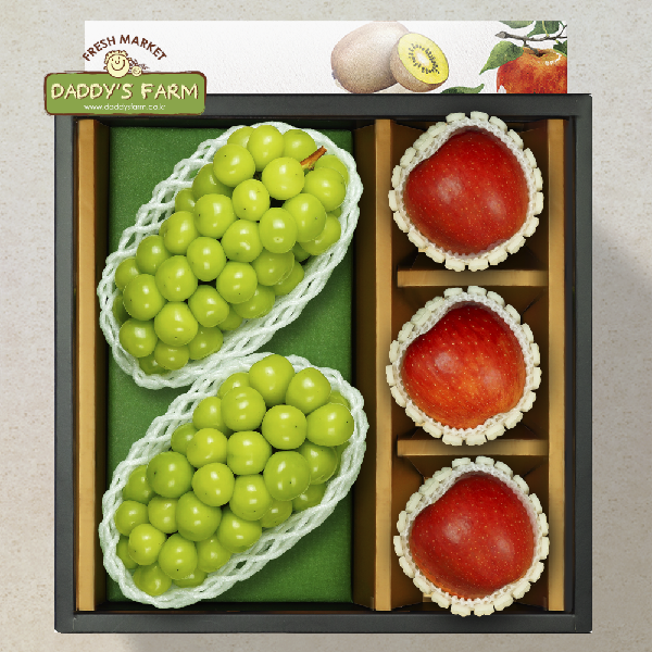 High-Sugar Shine Muscat & Apple Gift Set No.2 [5 pcs] product image
