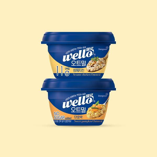 Wello Oatmeal Sesame Chicken 285g x 3 + Oatmeal Sweet Pumpkin 285g x 3 item image