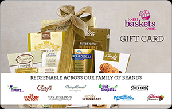 1-800 Baskets US$100 Gift Card product image
