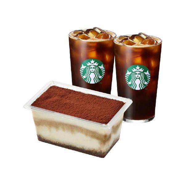 Iced Café Americano T (2 cups) + Ladyfinger Tiramisu Cake item image