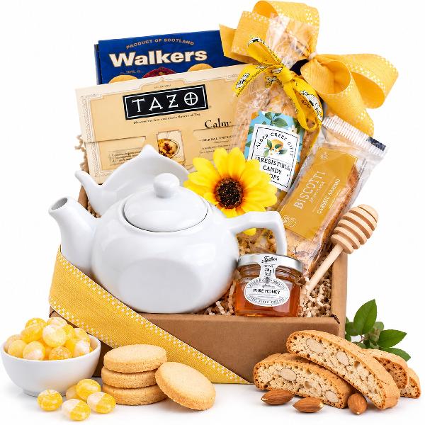 A Sip of Comfort Tea Time Gift Basket product image