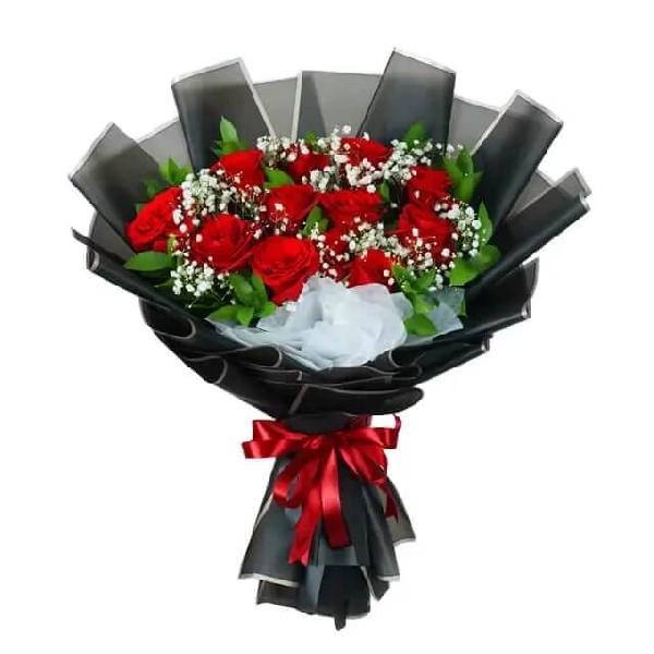 Wonder Red Radiance Rose Bouquet product image