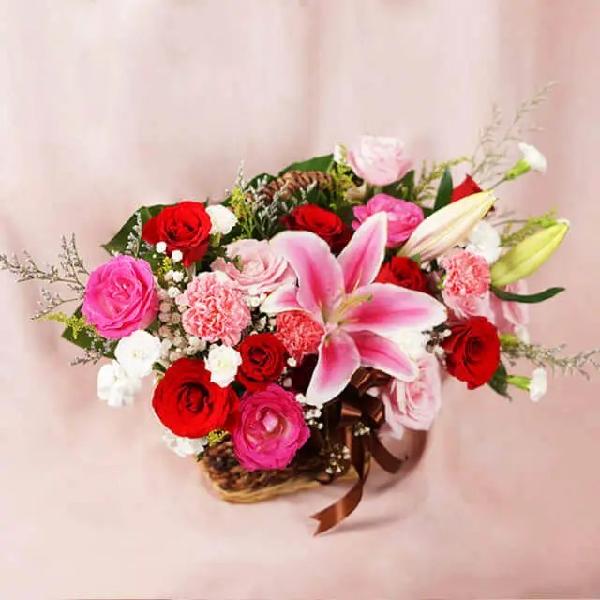 Blossoming Harmony Flower Basket product image