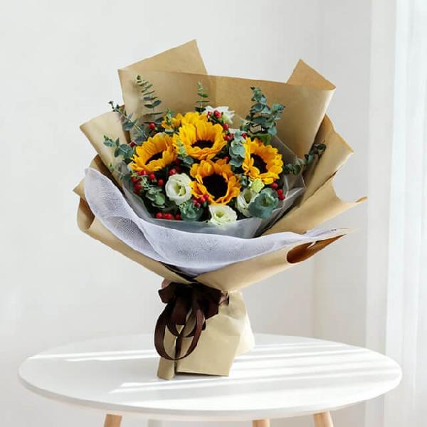 5 Sunflowers Bouquet - Sun of Joy product image