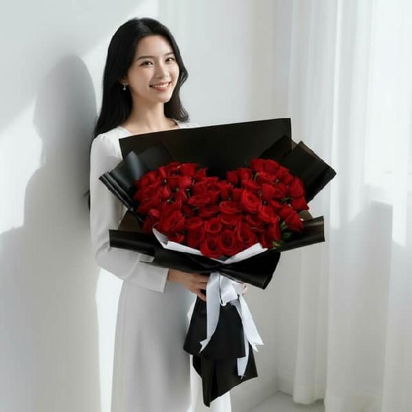 Maisie - 60 Luxury Red Roses product image